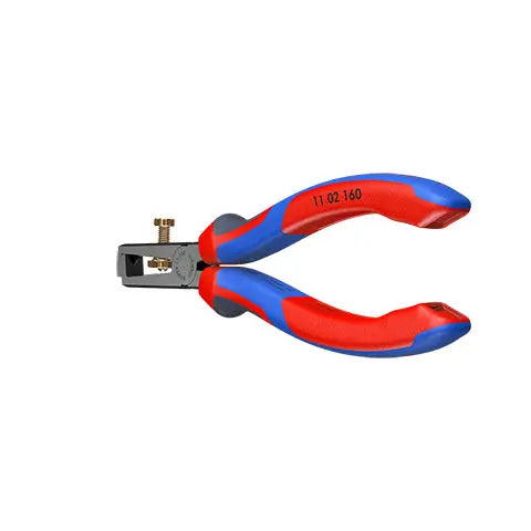 KNIPEX Insulation Wire Stripper with Opening Spring Universal 160mm Multi Component Grips 11 02 160 SB  White Rose Tools