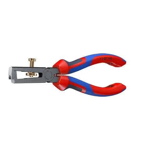 KNIPEX Insulation Wire Stripper with Opening Spring Universal 160mm Multi Component Grips 11 02 160 SB  White Rose Tools