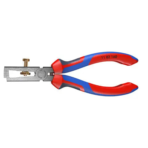 KNIPEX Insulation Wire Stripper with Opening Spring Universal 160mm Multi Component Grips 11 02 160 SB  White Rose Tools