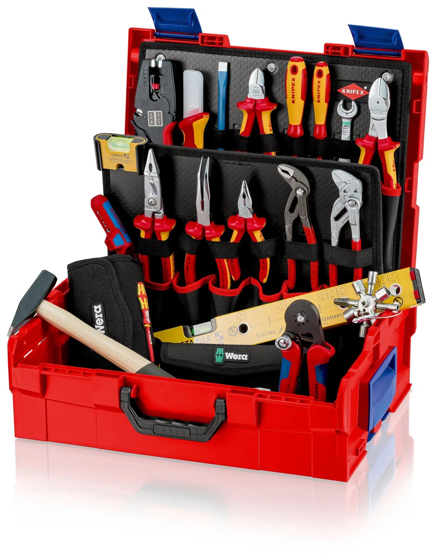 KNIPEX L-BOXX Electric Tool Set Electricians Kit 63 Pieces 00 21 19 LB E  White Rose Tools