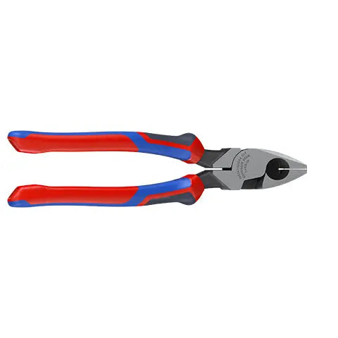 KNIPEX Linemans Pliers American Style 240mm Multi Component Grips 09 02 240  White Rose Tools