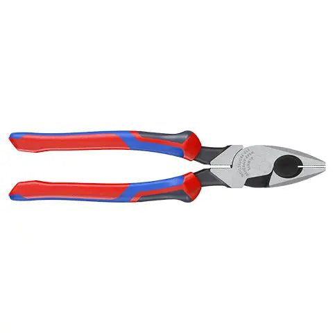 KNIPEX Linemans Pliers American Style 240mm Multi Component Grips 09 02 240  White Rose Tools