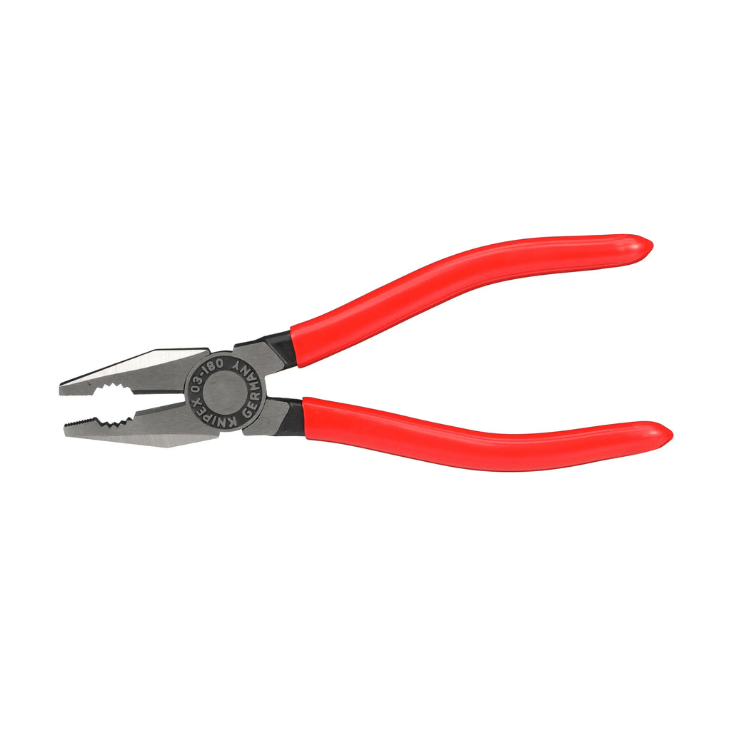 KNIPEX Needle Nose Combination Pliers 145mm Plastic Coated 08 21 145  White Rose Tools