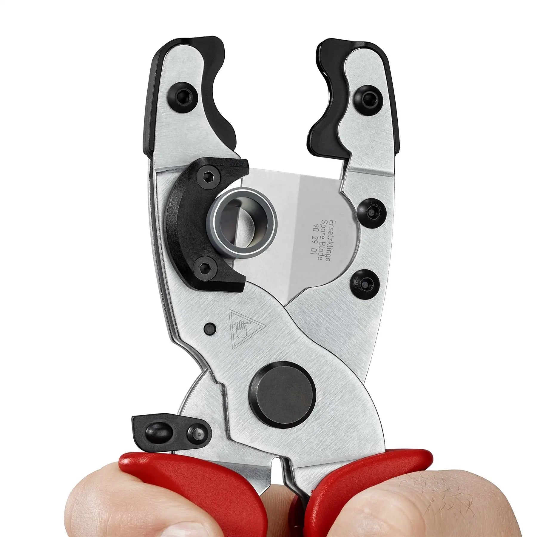 KNIPEX Pipe Cutter for Composite Pipes and Protective Tubes 210mm Multi Component Grips 90 25 20  White Rose Tools