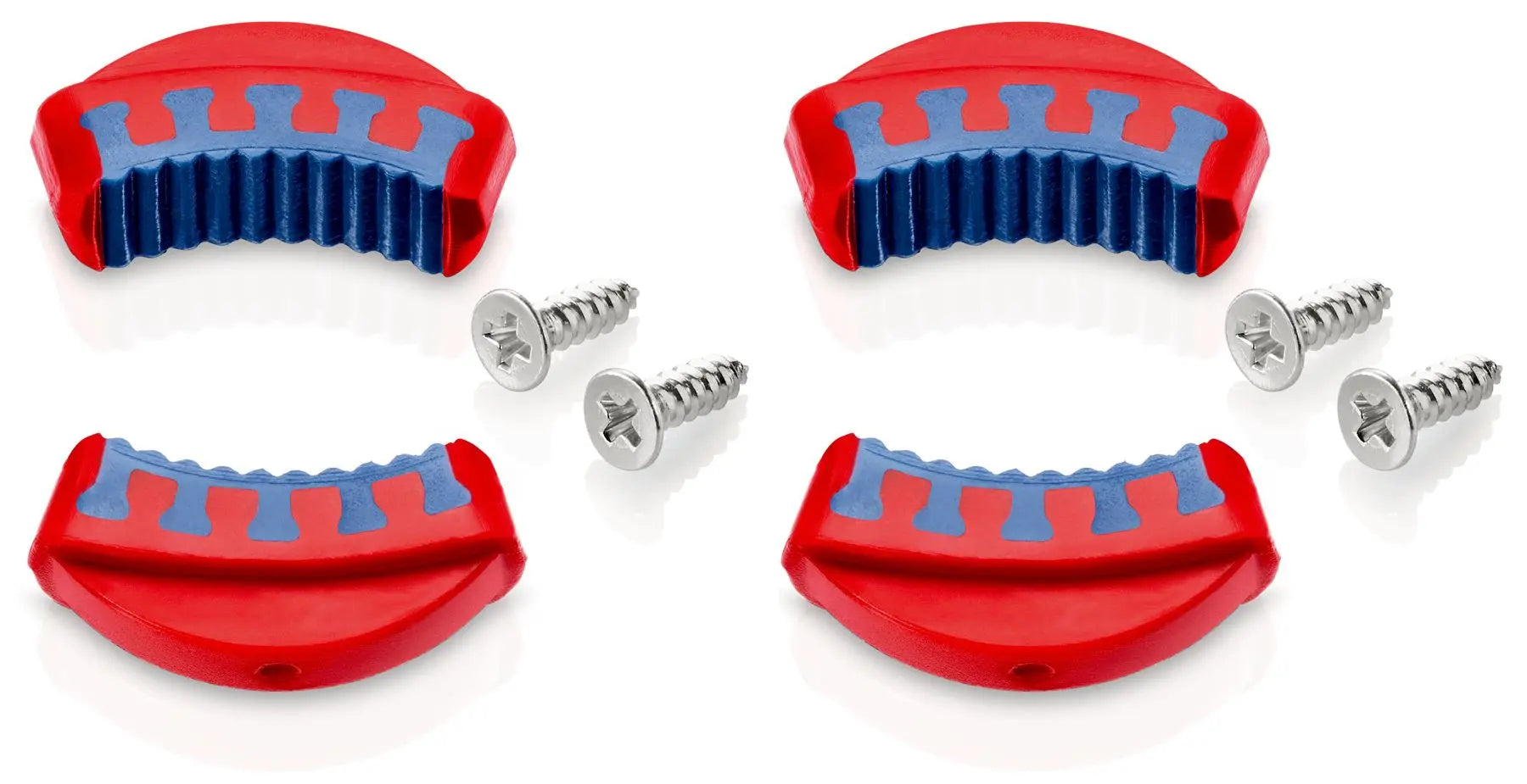 KNIPEX Plastic Jaw Inserts for Siphon and Connector Pliers 81 11 250 / 81 13 250 Two Component 2 Pairs 81 19 250 V02  White Rose Tools