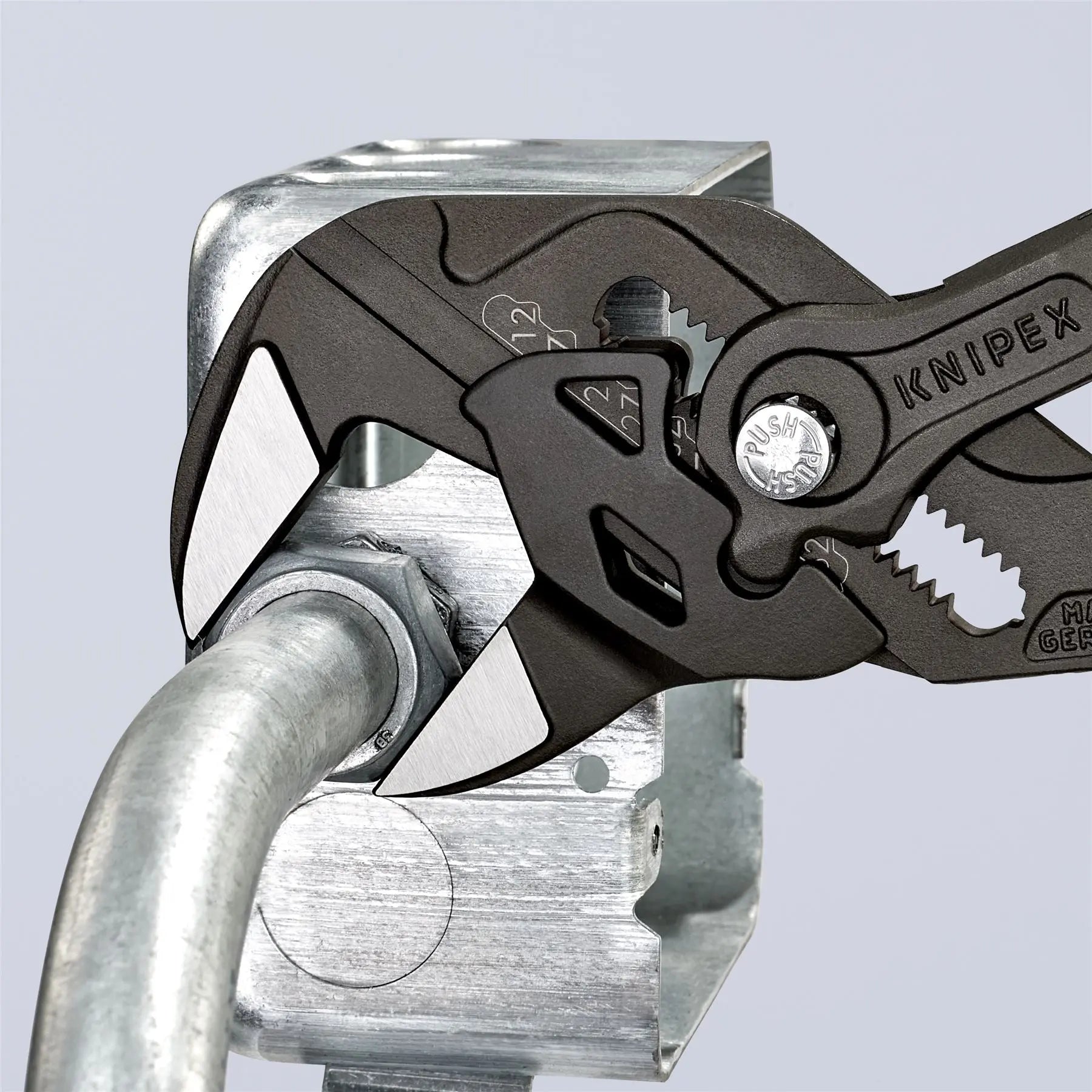 KNIPEX Pliers Wrench Adjustable Grips Push Button 100-400 mm Choose Size  White Rose Tools