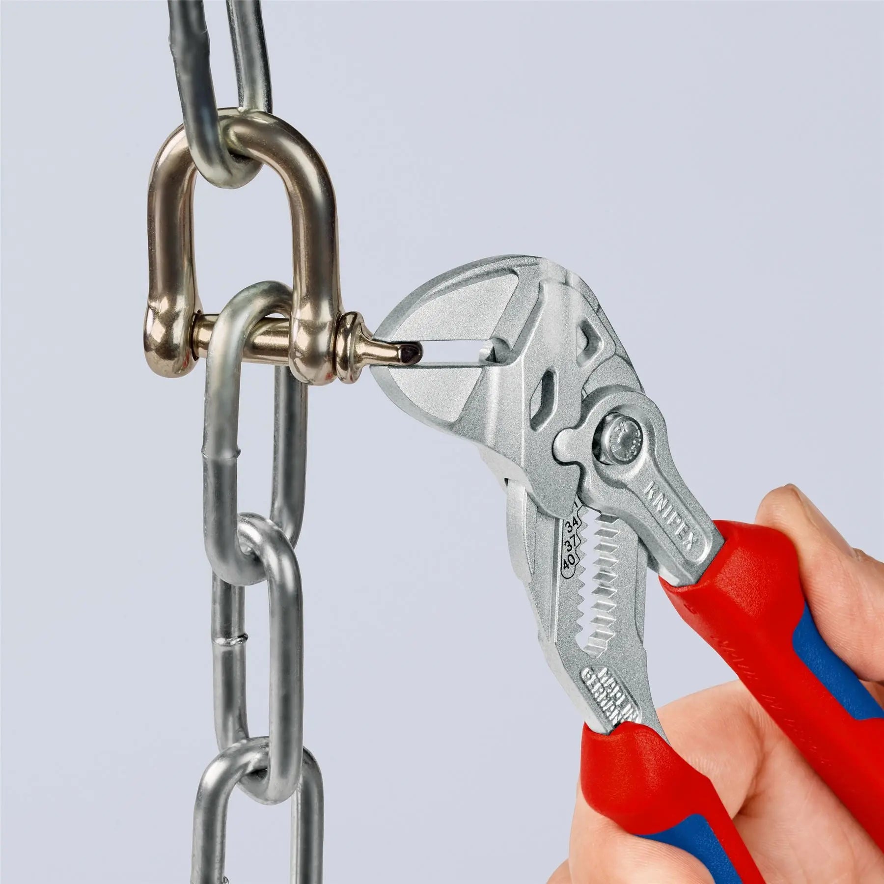KNIPEX Pliers Wrench Adjustable Grips Push Button 100-400 mm Choose Size  White Rose Tools