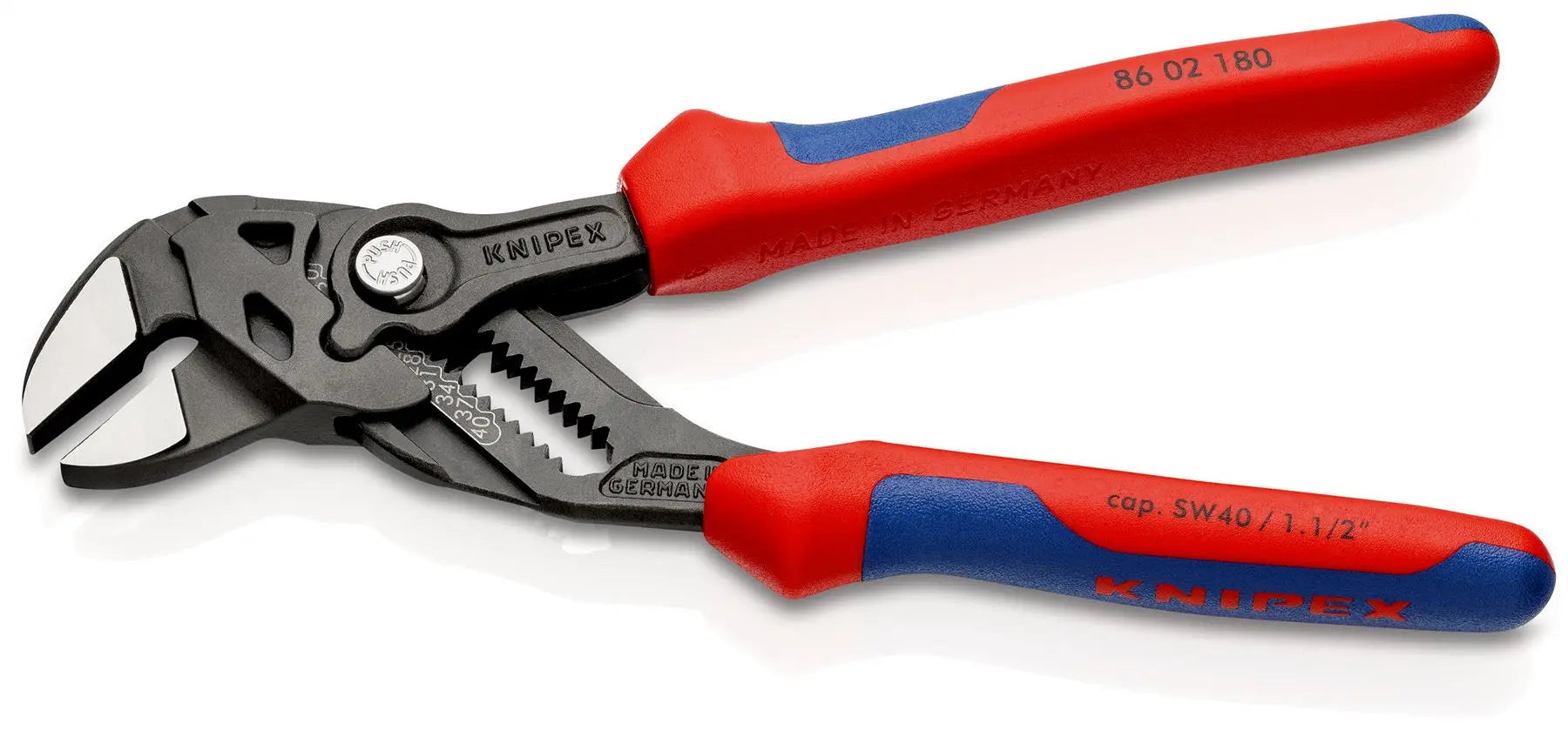 KNIPEX Pliers Wrench Adjustable Grips Push Button 100-400 mm Choose Size  White Rose Tools