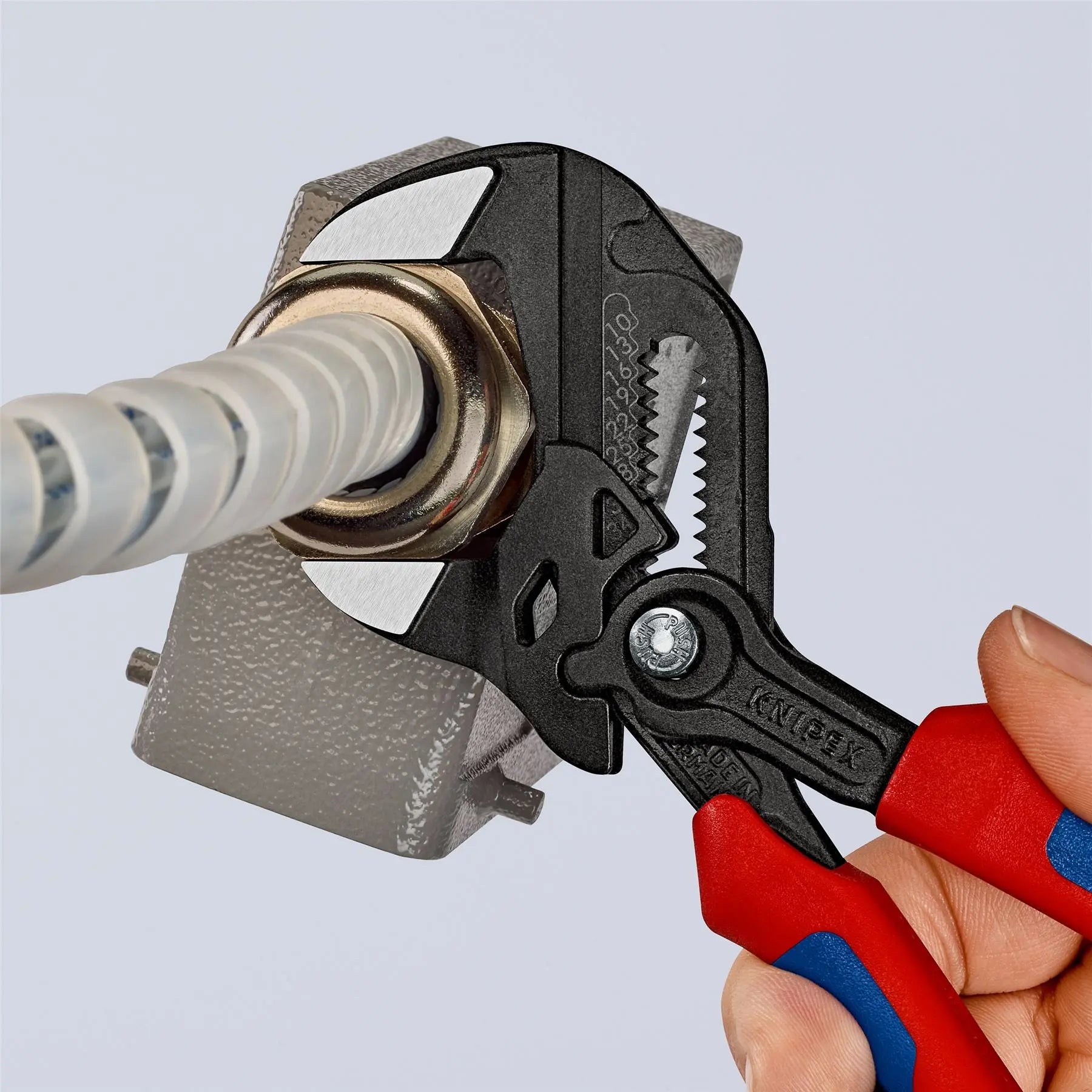 KNIPEX Pliers Wrench Adjustable Grips Push Button 100-400 mm Choose Size  White Rose Tools