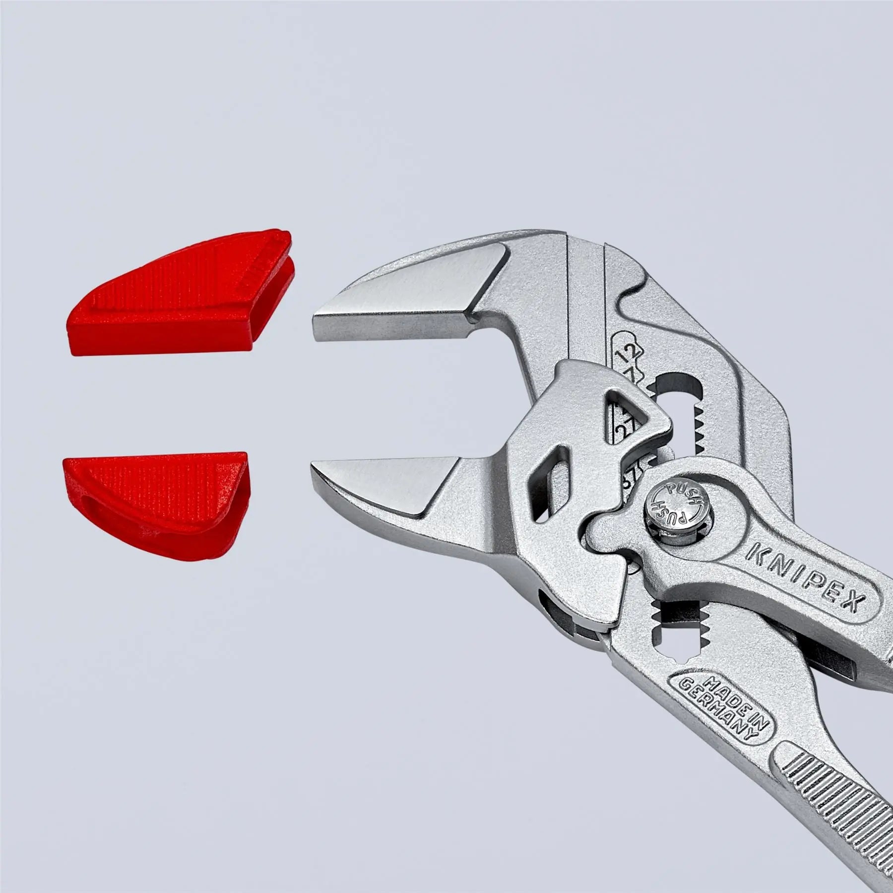 KNIPEX Pliers Wrench Adjustable Grips Push Button 100-400 mm Choose Size  White Rose Tools