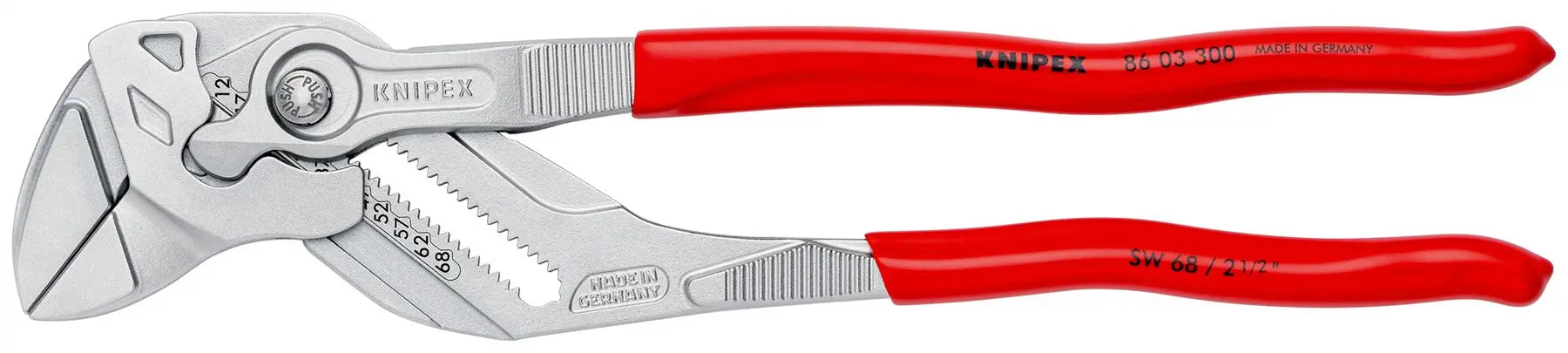 KNIPEX Pliers Wrench Adjustable Grips Push Button 100-400 mm Choose Size  White Rose Tools