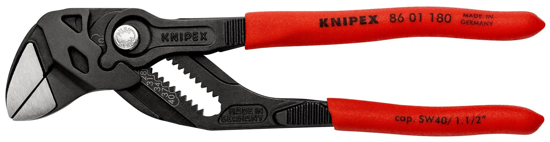 KNIPEX Pliers Wrench Adjustable Grips Push Button 100-400 mm Choose Size  White Rose Tools
