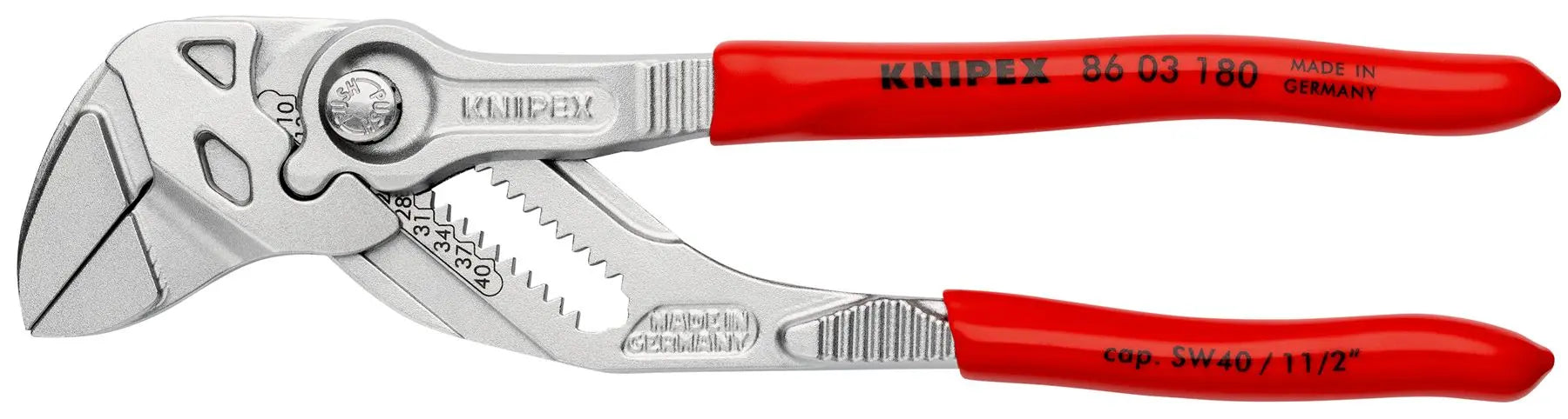 KNIPEX Pliers Wrench Adjustable Grips Push Button 100-400 mm Choose Size  White Rose Tools