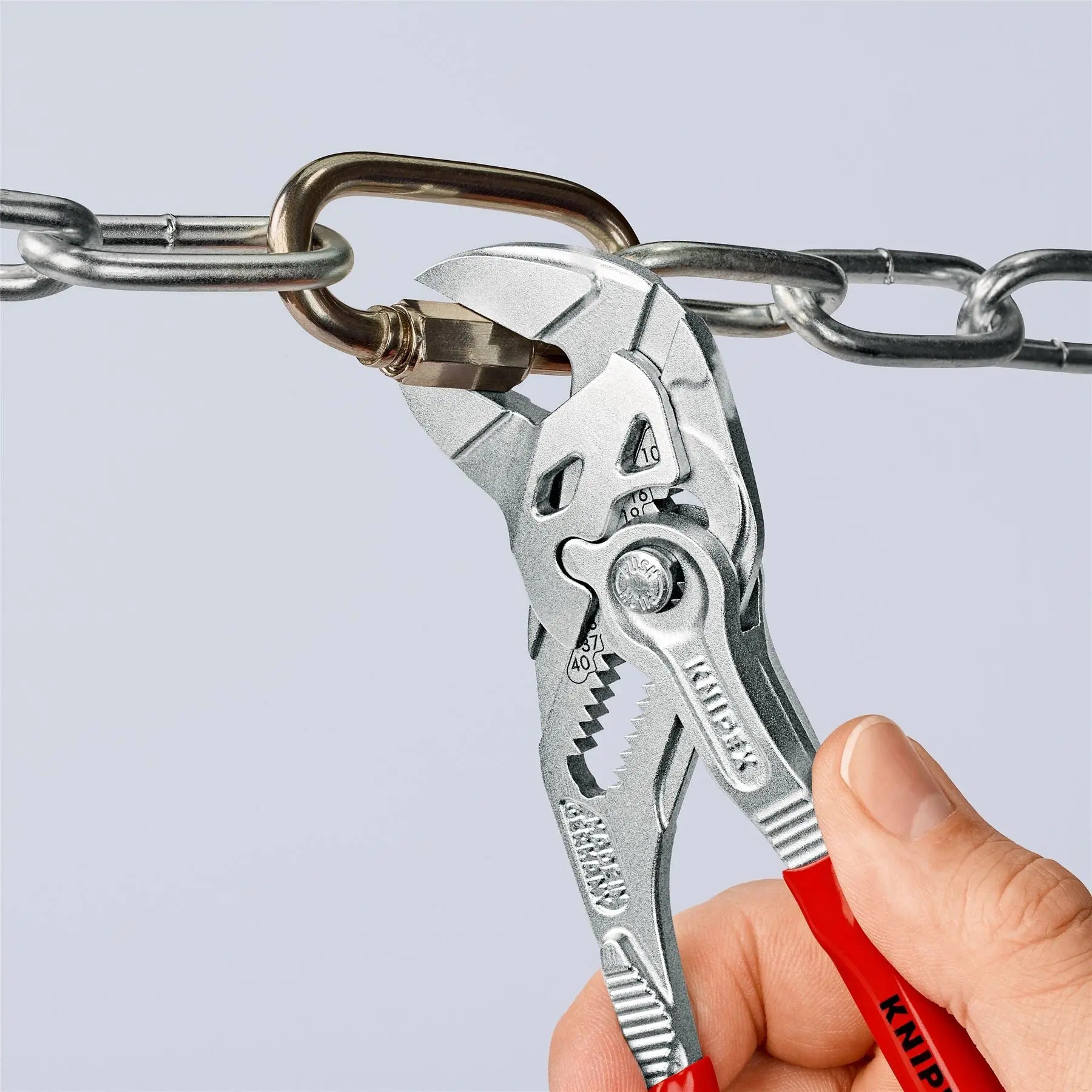 KNIPEX Pliers Wrench Adjustable Grips Push Button 100-400 mm Choose Size  White Rose Tools