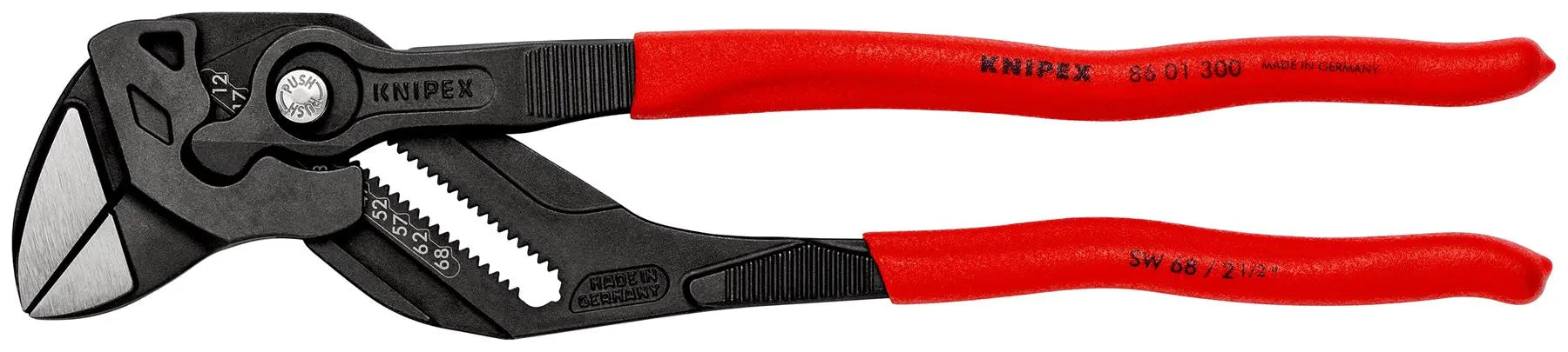 KNIPEX Pliers Wrench Adjustable Grips Push Button 100-400 mm Choose Size  White Rose Tools