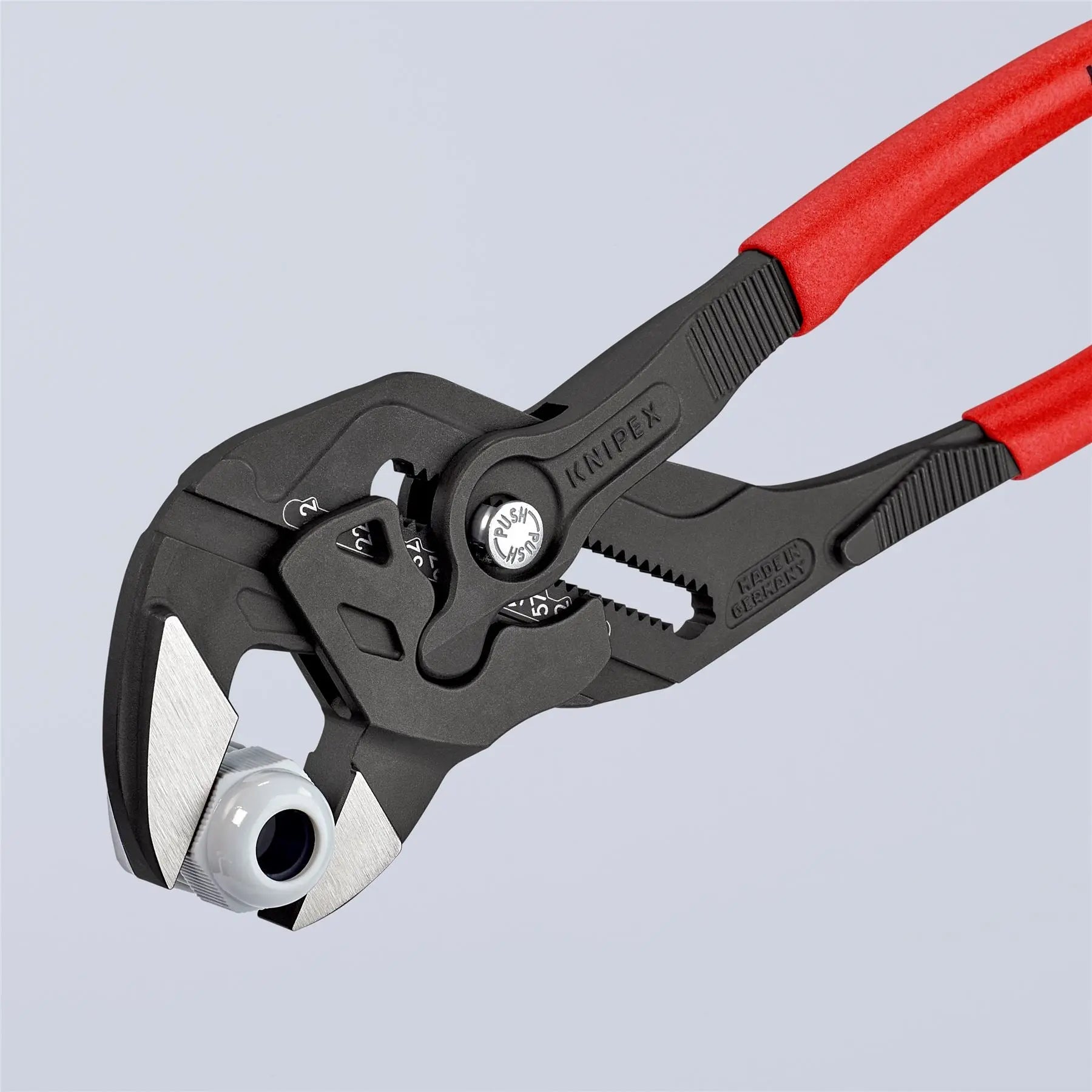 KNIPEX Pliers Wrench Adjustable Grips Push Button 100-400 mm Choose Size  White Rose Tools