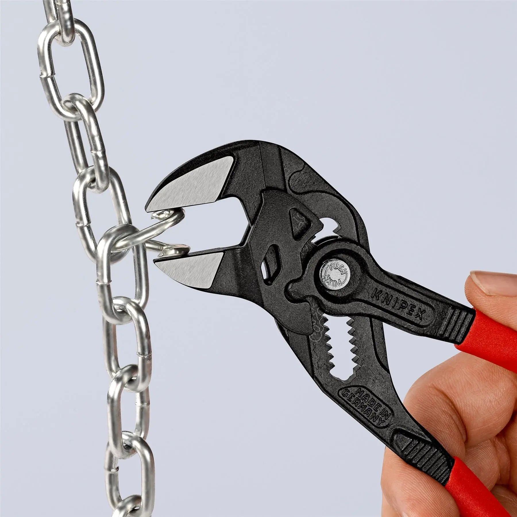 KNIPEX Pliers Wrench Slip Joint Plier 180mm Plastic Coated Handles Non Slip 86 01 180 SB  White Rose Tools