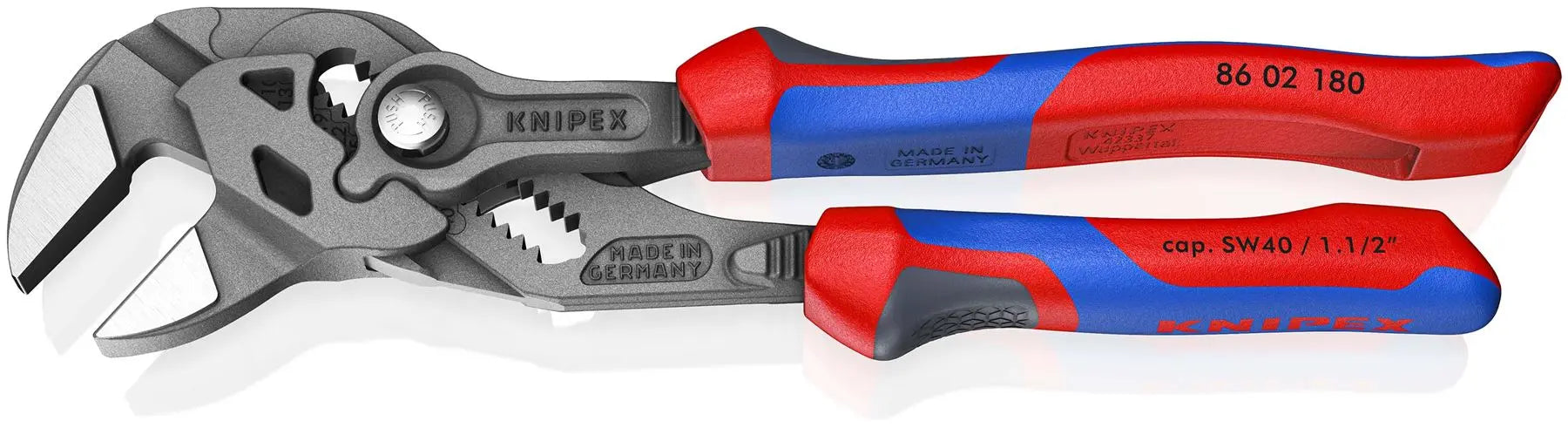 KNIPEX Pliers Wrench Slip Joint Water Pump Plier 180mm with Comfort Handles 86 02 180 SB  White Rose Tools