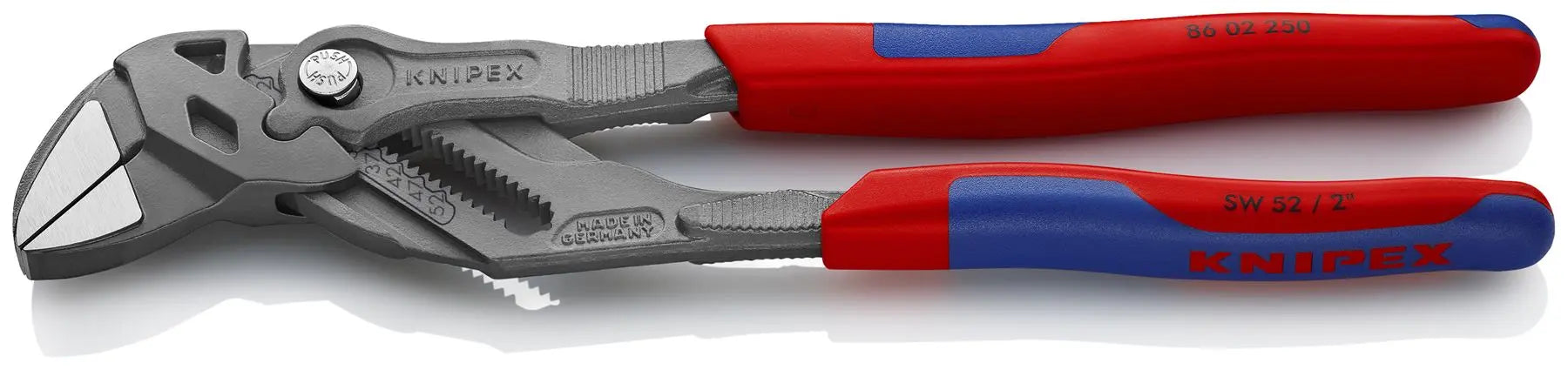 KNIPEX Pliers Wrench Slip Joint Water Pump Plier 250mm Multi Component Grips 86 02 250 SB  White Rose Tools