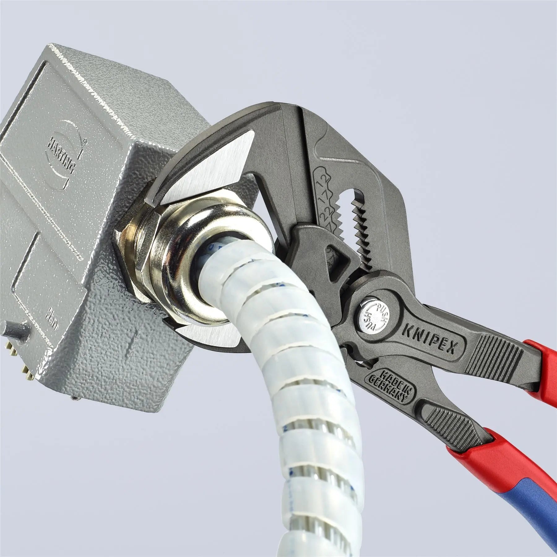 KNIPEX Pliers Wrench Slip Joint Water Pump Plier 250mm Multi Component Grips 86 02 250 SB  White Rose Tools