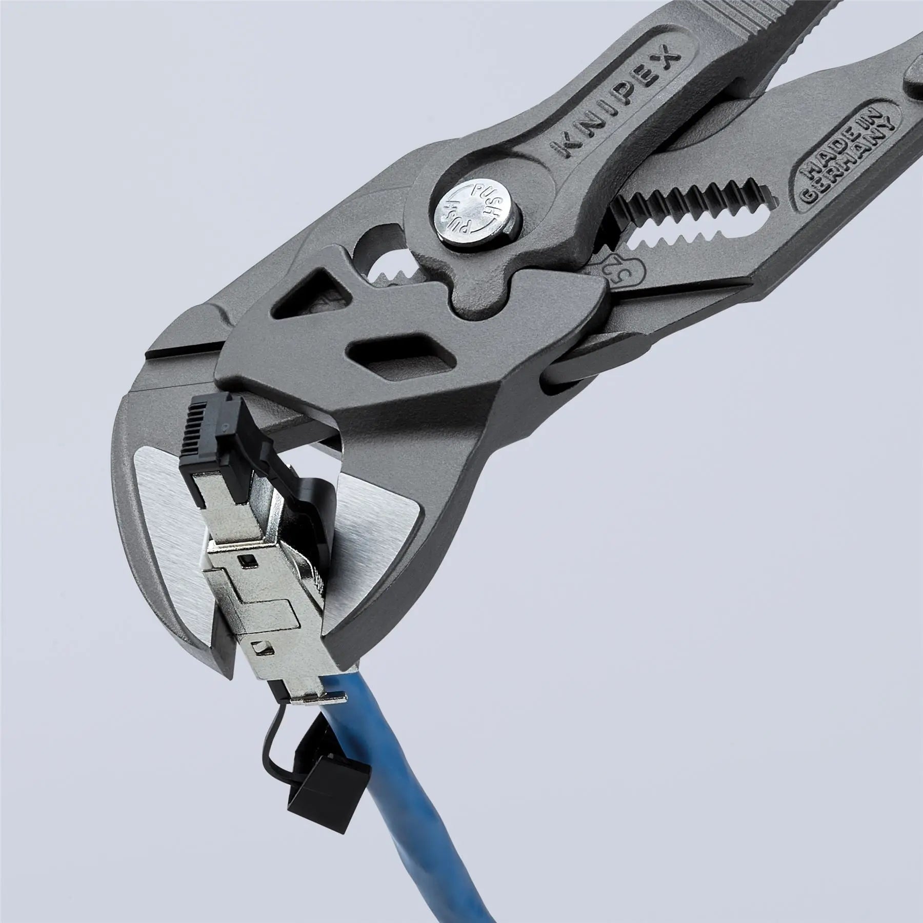 KNIPEX Pliers Wrench Slip Joint Water Pump Plier 250mm Multi Component Grips 86 02 250 SB  White Rose Tools