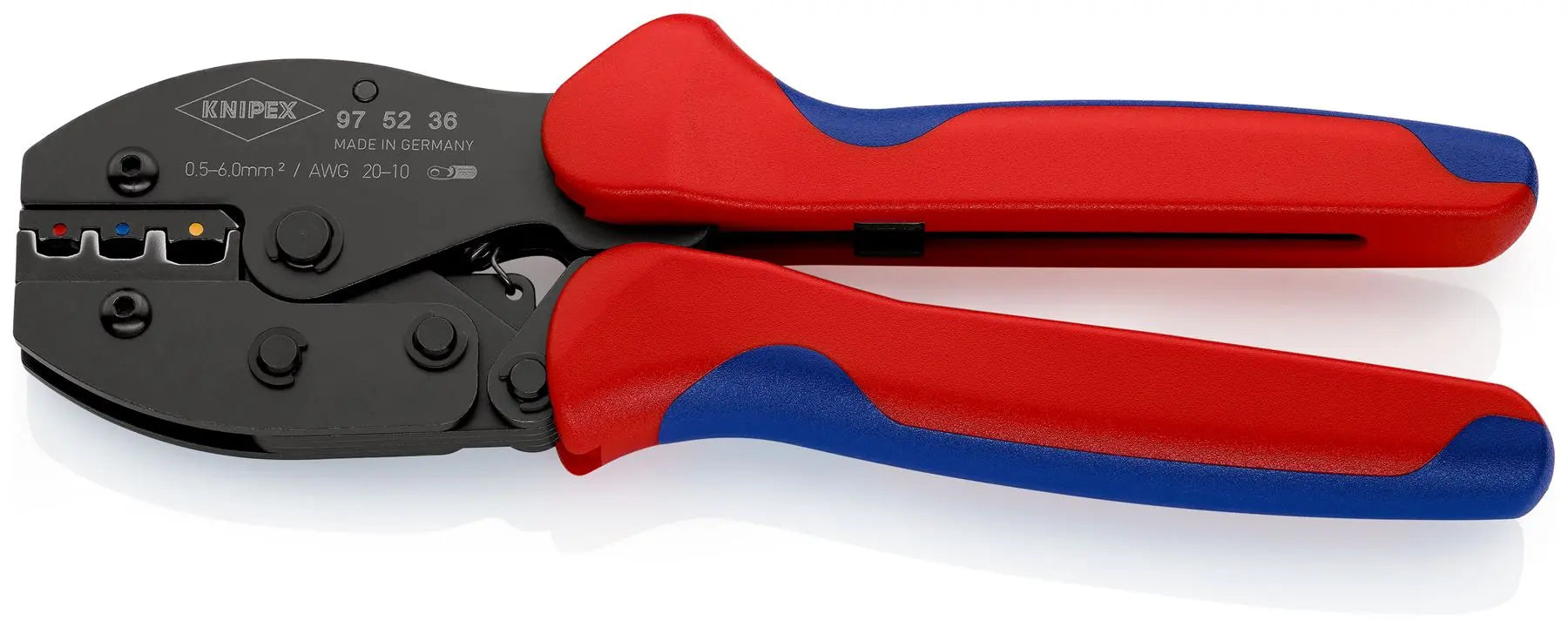 KNIPEX PreciForce Crimping Pliers for Imsulated Terminals Plug and Butt Connectors 97 52 36  White Rose Tools