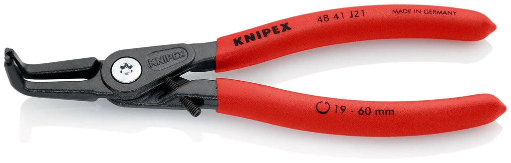 KNIPEX Precision Circlip Pliers for Internal Circlips in Bore Holes 165mm 48 41 J21  White Rose Tools