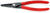 KNIPEX Precision Circlip Pliers for Internal Circlips in Bore Holes 225mm 2.3mm Diameter Tips 40 11 J3  White Rose Tools