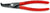 KNIPEX Precision Circlip Pliers for Internal Circlips in Bore Holes 90° Angled 210mm 2.3mm Diameter Tips 40 21 J31  White Rose Tools