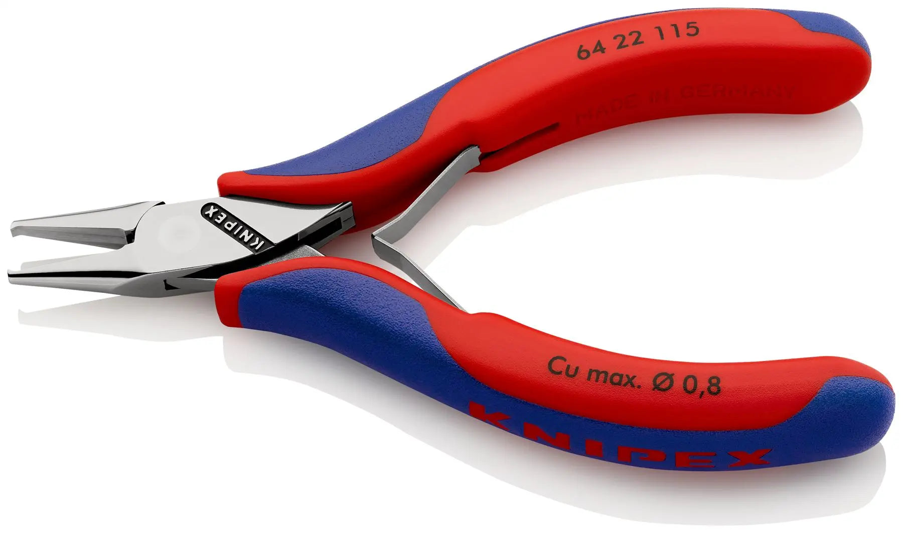 KNIPEX Precision Electronics End Cutting Nipper Pliers 115mm Multi Component Grips 64 22 115  White Rose Tools