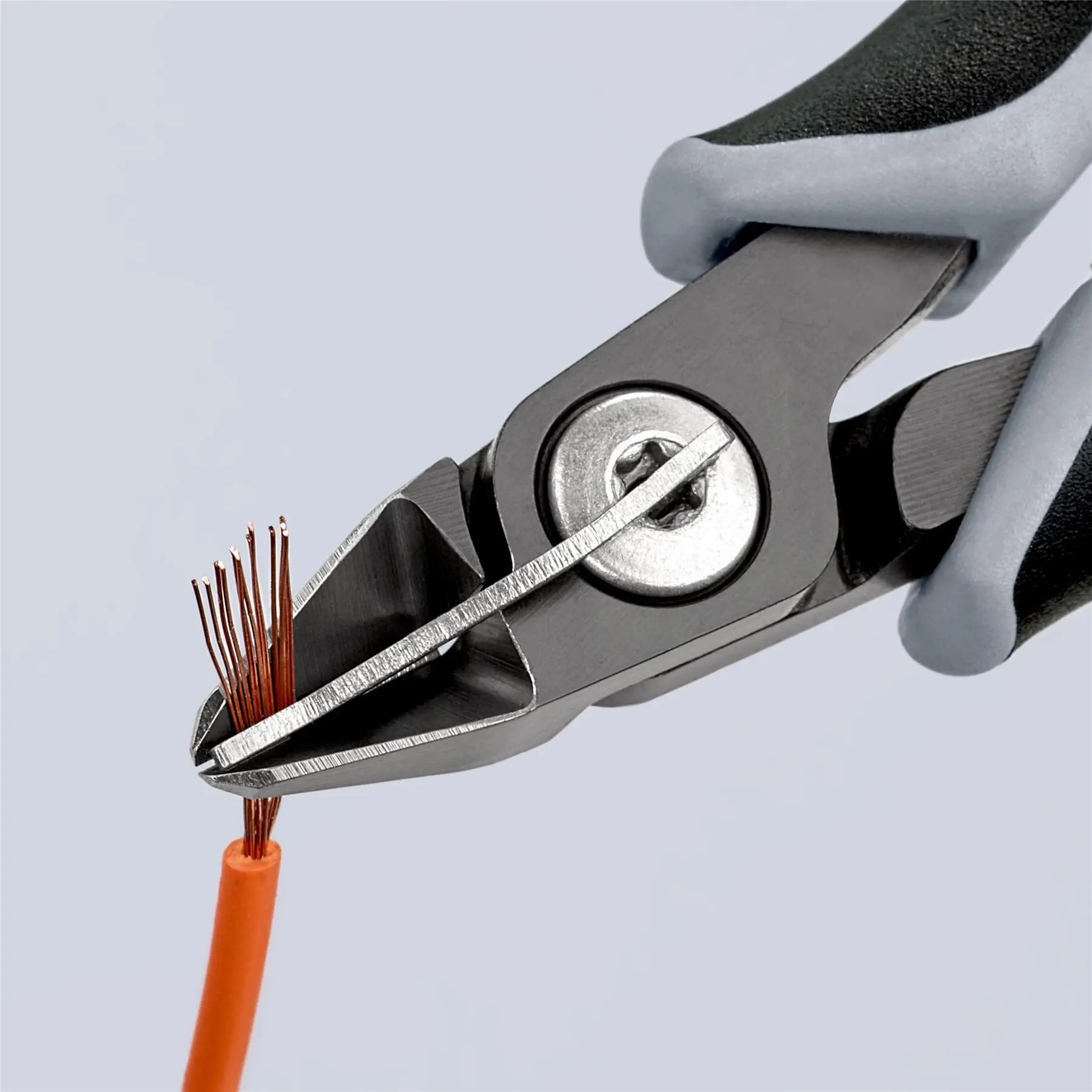 KNIPEX Precision Electronics Side Cutting Pliers 125mm Multi Component Grips 79 52 125 ESD  White Rose Tools