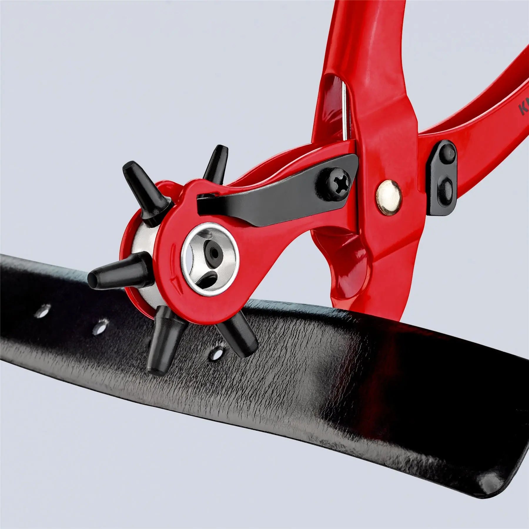 KNIPEX Revolving Punch Pliers 2-5mm Capacity 220mm for Fabrics Leather Paper Soft Plastic 90 70 220  White Rose Tools