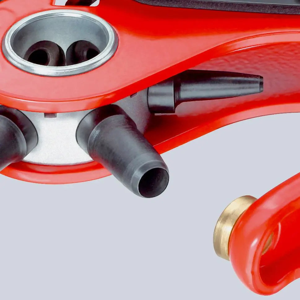 KNIPEX Revolving Punch Pliers 2-5mm Capacity 220mm for Fabrics Leather Paper Soft Plastic 90 70 220  White Rose Tools