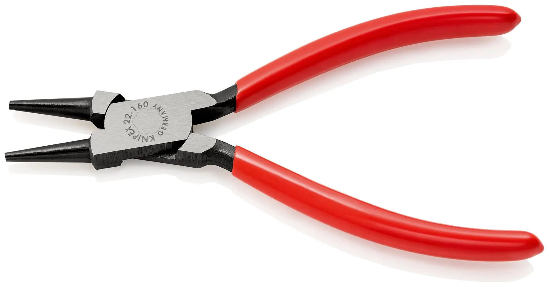 KNIPEX Round Nose Pliers 160mm Plastic Coated 22 01 160 SB  White Rose Tools