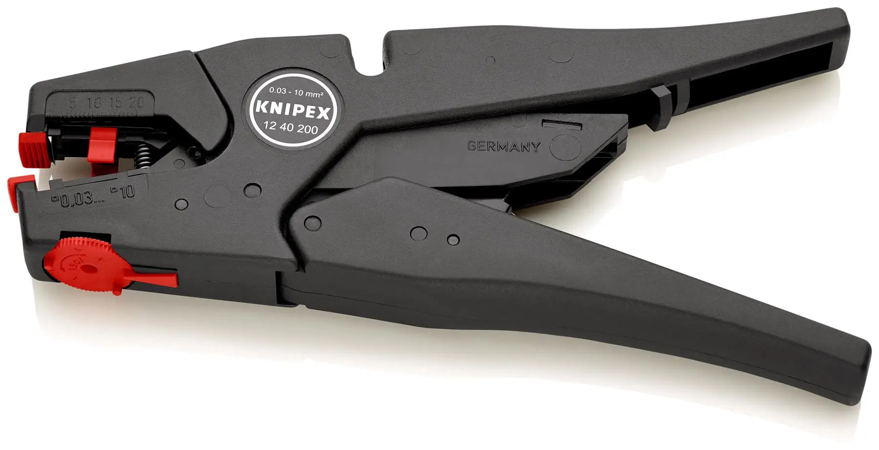 KNIPEX Self Adjusting Insulation Stripper 200mm Stripping Pliers 12 40 200  White Rose Tools