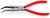 KNIPEX Snipe Nose Side Cutting Pliers 40° Bend 200mm Plastic Coated Handles 26 21 200  White Rose Tools