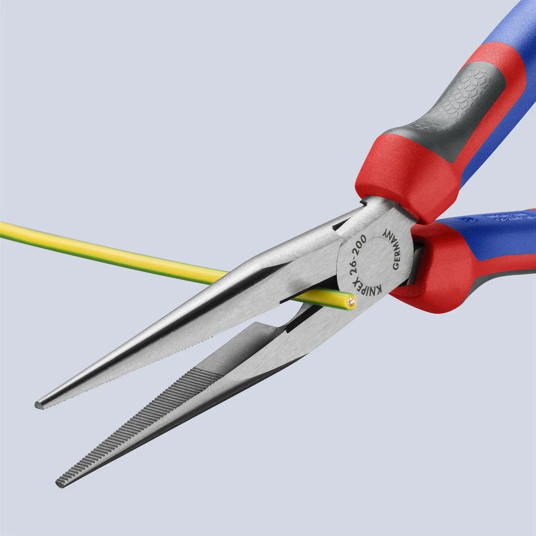 KNIPEX Snipe Nose Side Cutting Pliers Stork Beak Plier 200mm with Comfort Handles 26 12 200  White Rose Tools