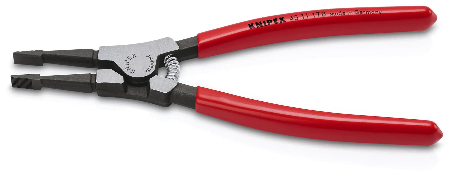 KNIPEX Special Retaining Ring Pliers 170mm for Retaining Rings on Shafts Circlip Plier Plastic Coated Handles 3.6mm 45 11 170  White Rose Tools