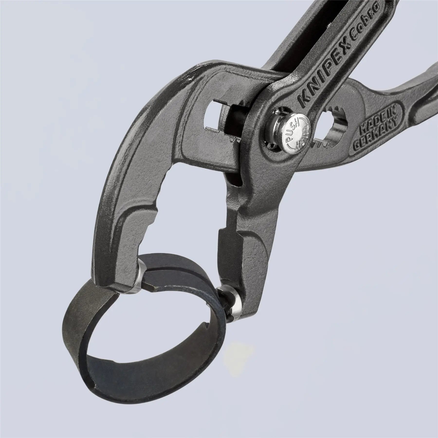 KNIPEX Spring Hose Clamp Pliers 180mm Plastic Coated Handles Non Slip 85 51 180 A  White Rose Tools