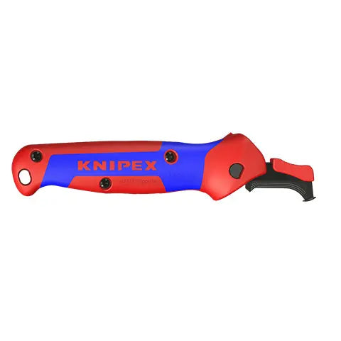 KNIPEX Stripping Knife with Guide Shoe 145mm Ratchet Function 16 50 145 SB  White Rose Tools