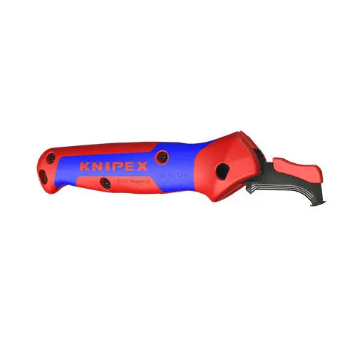 KNIPEX Stripping Knife with Guide Shoe 145mm Ratchet Function 16 50 145 SB  White Rose Tools
