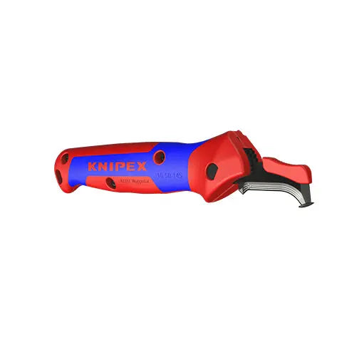KNIPEX Stripping Knife with Guide Shoe 145mm Ratchet Function 16 50 145 SB  White Rose Tools