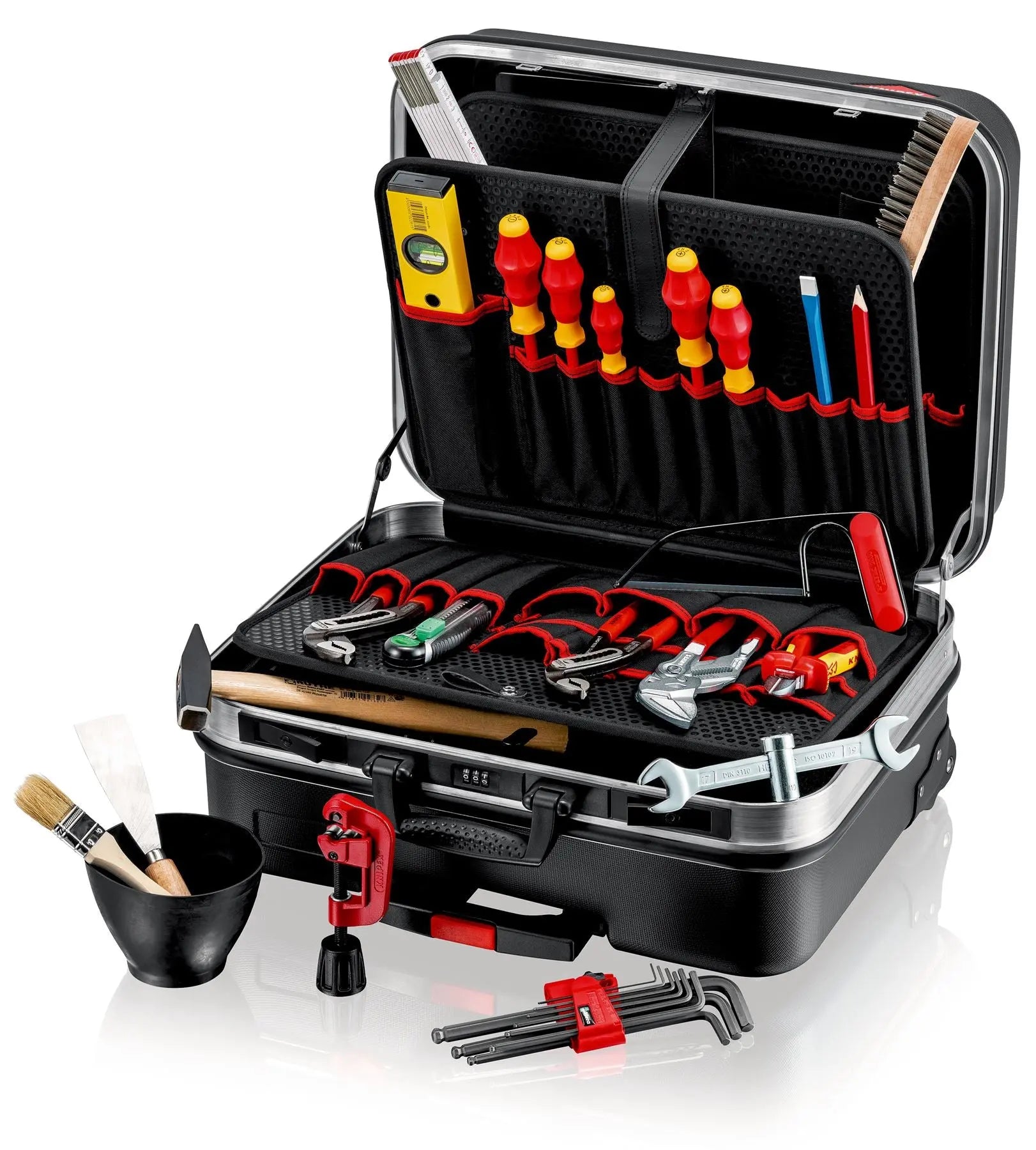 KNIPEX Tool Case BIG Basic Move Plumbing Kit 31 Pieces 00 21 06 HK S  White Rose Tools