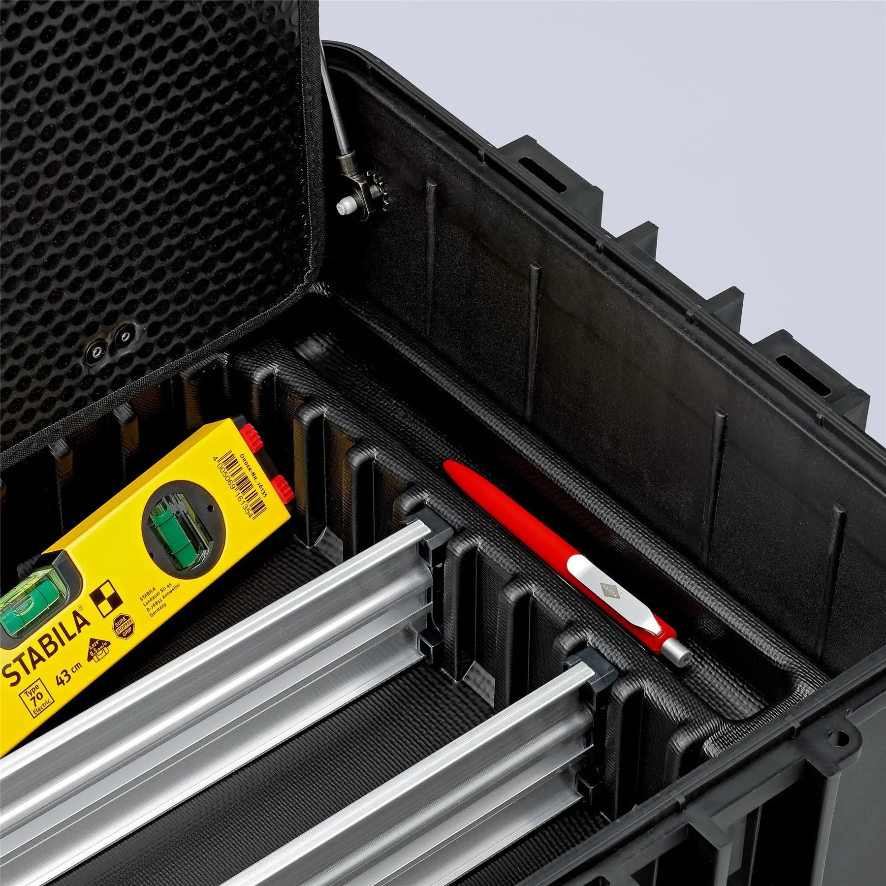 KNIPEX Tool Case Robust45 Move Fit to Fly Tool Box Dustproof and Watertight 00 21 37 LE  White Rose Tools