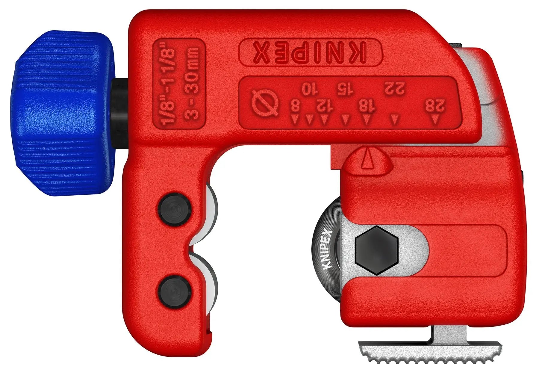 KNIPEX Tubix S Pipe Cutter 3-30mm Capacity QuickLock Mechanism 90 31 01  White Rose Tools