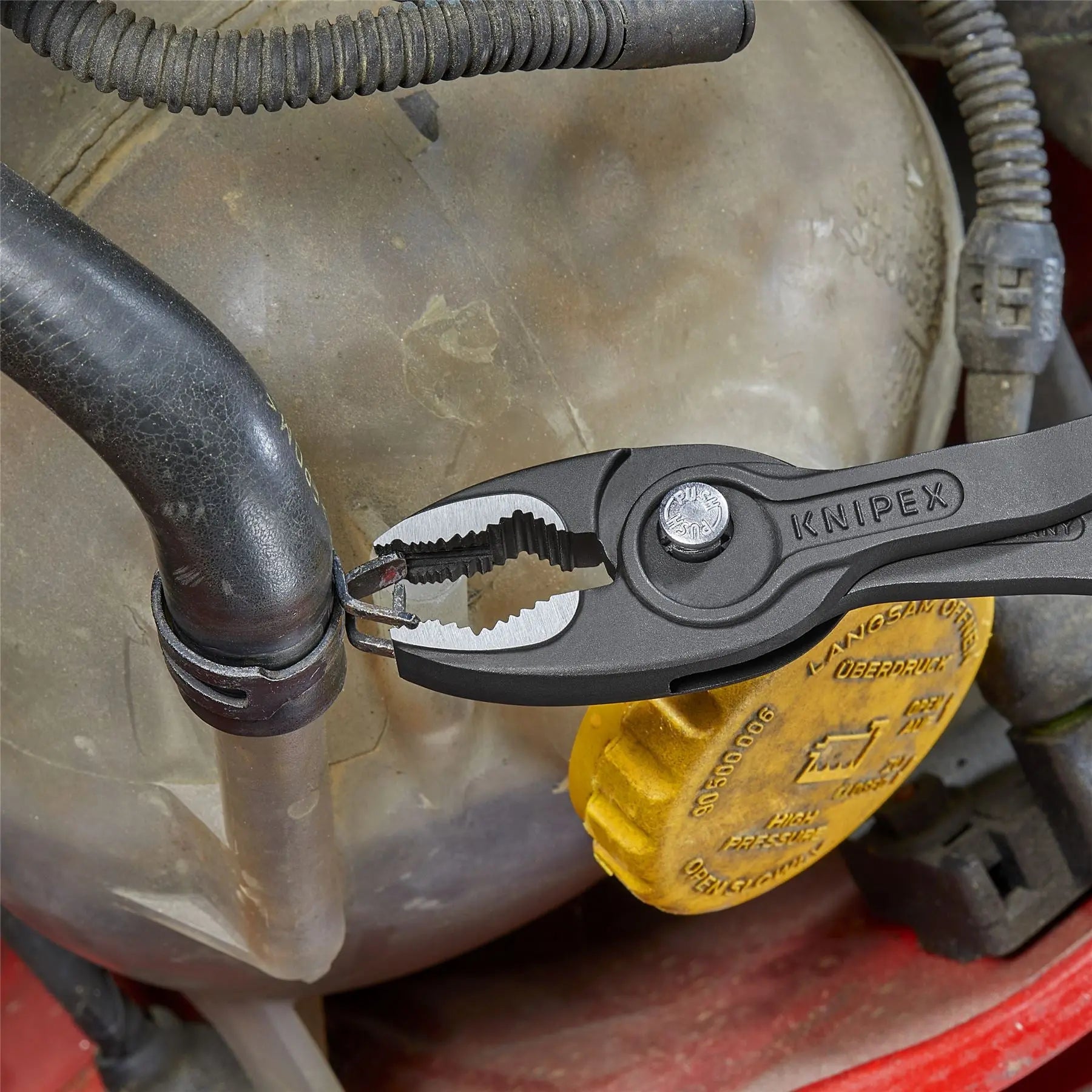 KNIPEX TwinGrip Slip Joint Pliers Front and Side Grip 200mm Multi Component Grips 82 02 200 SB  White Rose Tools