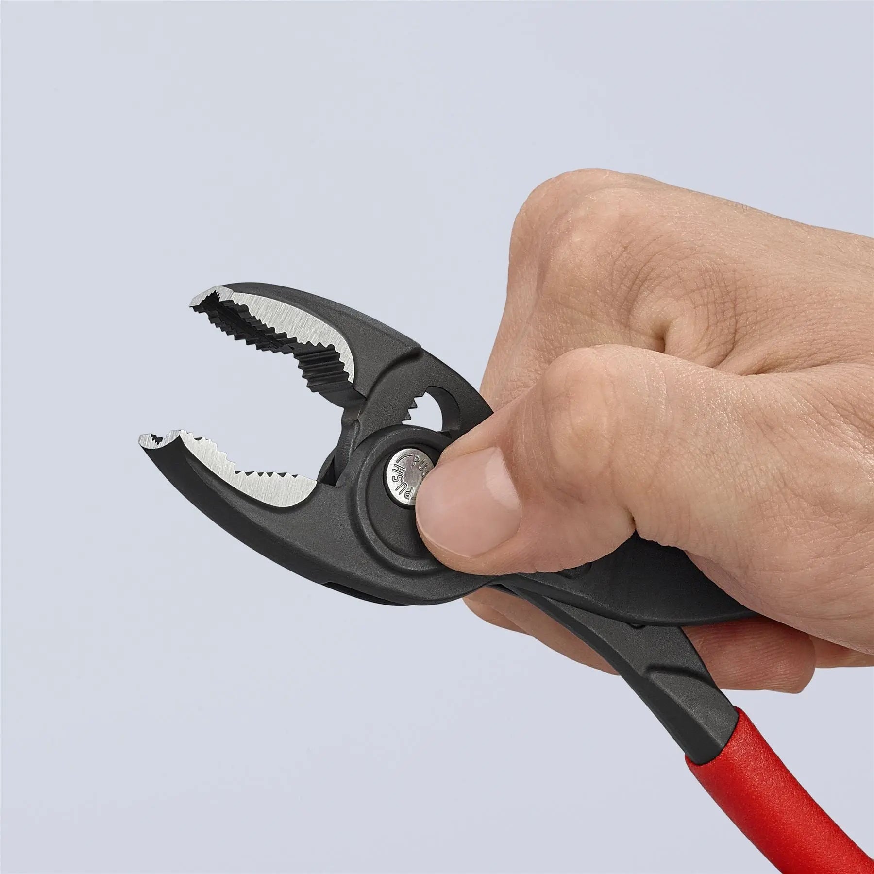 KNIPEX TwinGrip Slip Joint Pliers Front and Side Grip 200mm Plastic Coated Handles 82 01 200 SB  White Rose Tools