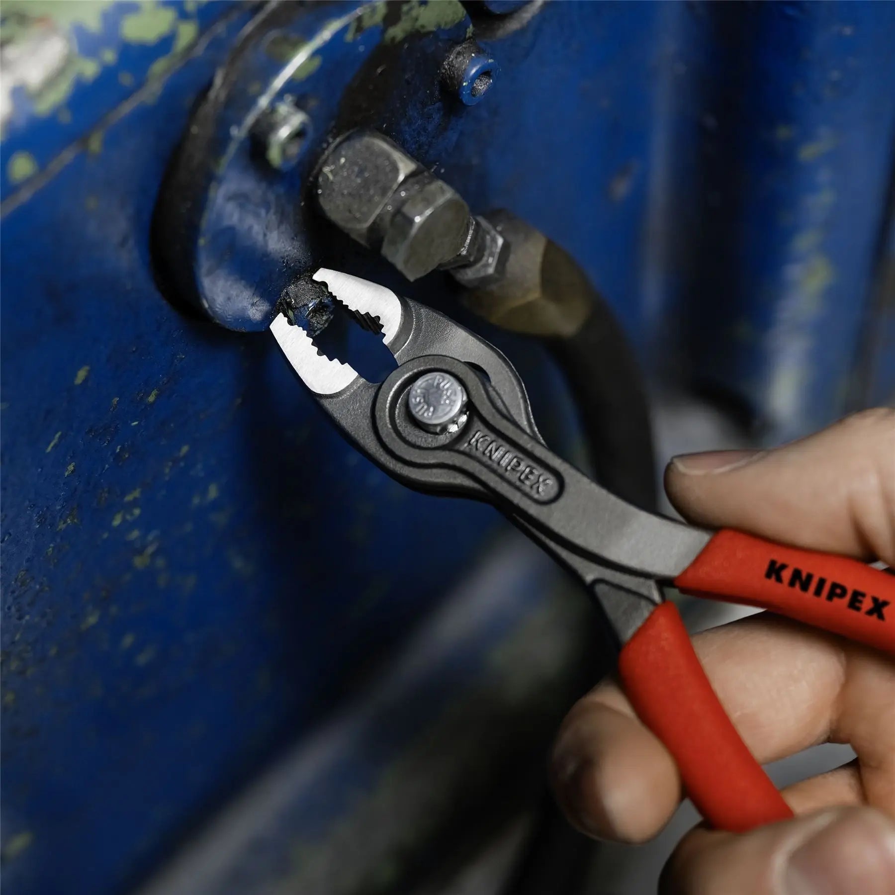 KNIPEX TwinGrip Slip Joint Water Pump Pliers 150mm Plastic Coated Handles 82 01 150 SB  White Rose Tools