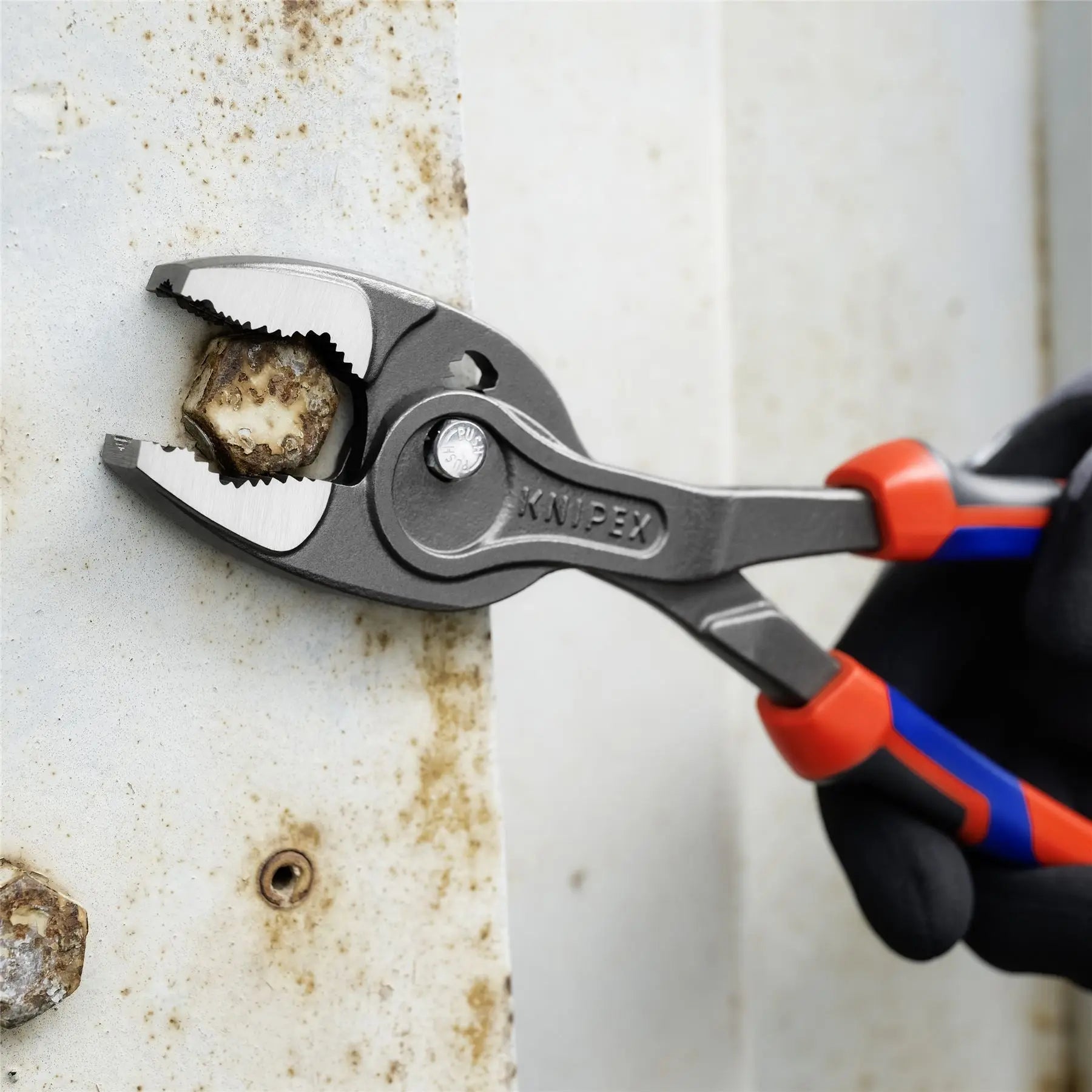 KNIPEX TwinGrip Slip Joint Water Pump Pliers 250mm with Comfort Handles 82 01 250 SB  White Rose Tools