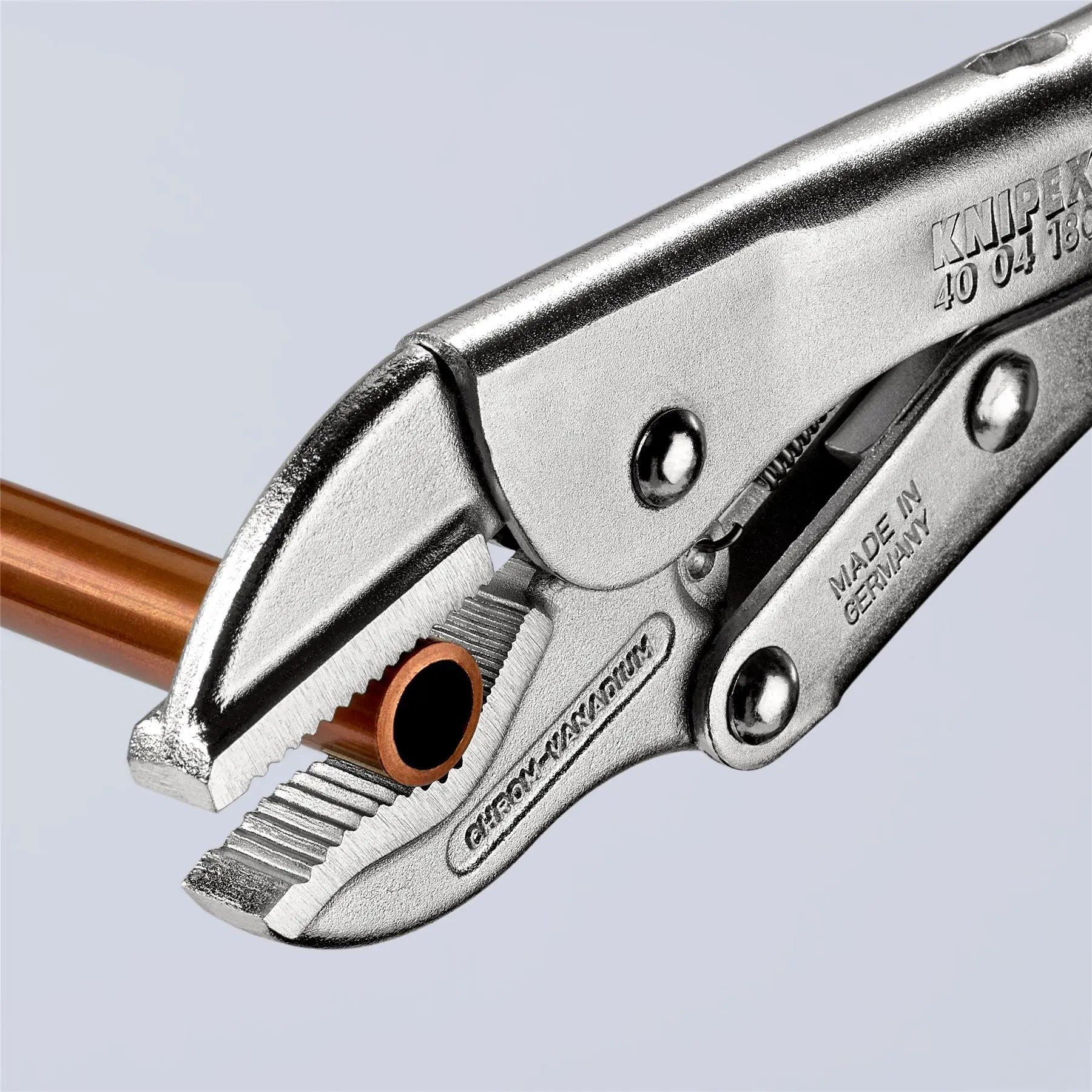 KNIPEX Universal Grip Locking Pliers Mole Grips 180mm Galvanised 40 04 180  White Rose Tools